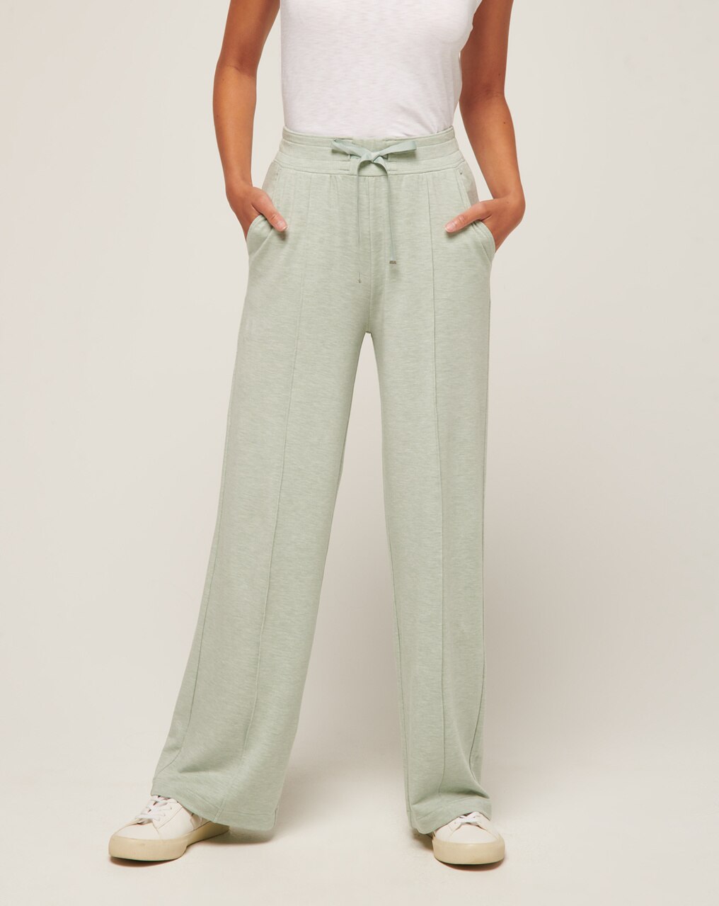 CONNECTING FLIGHT CLOUD TERRY WIDE LEG PANT 1